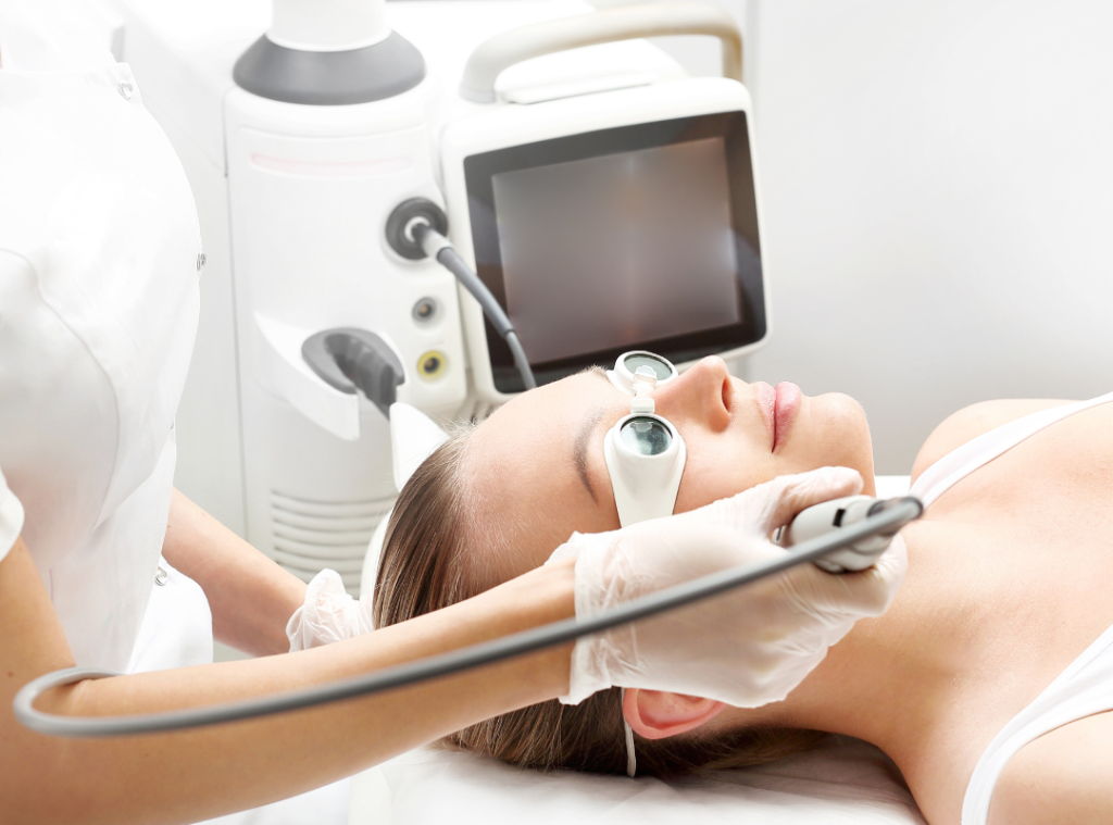 Skin tightening laser